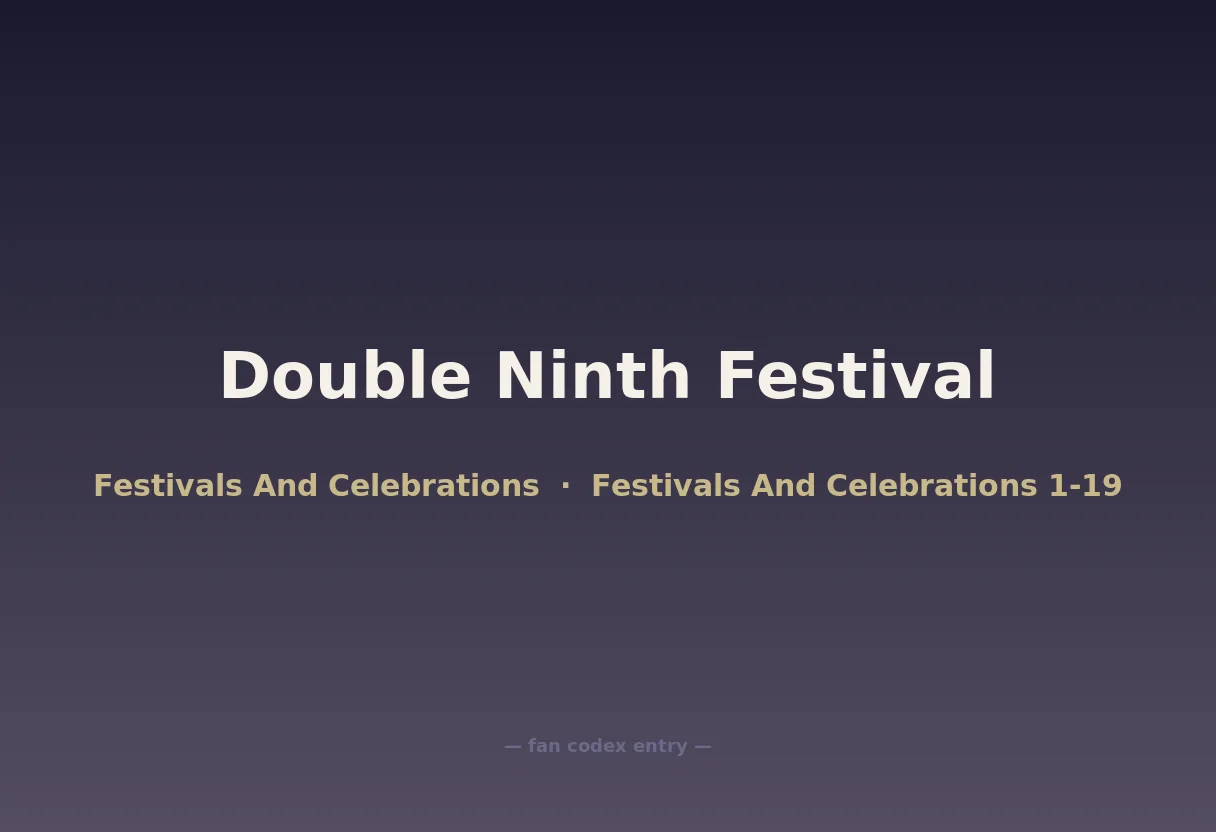 Double Ninth Festival